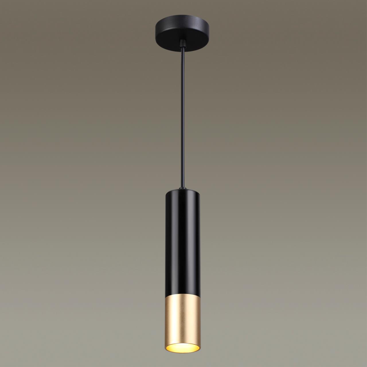 Подвесной светильник Odeon Light Corse 3876/1L черный, диаметр 5.5 см