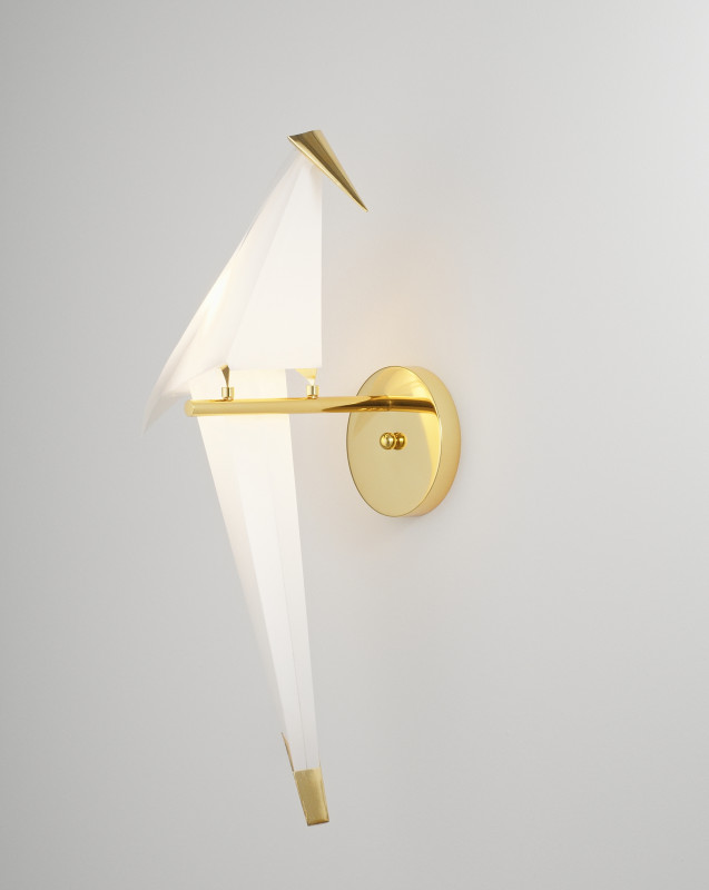 Настенный светильник 42*65 см, LED 6 W, Moderli Birds V3070-WL Золотой