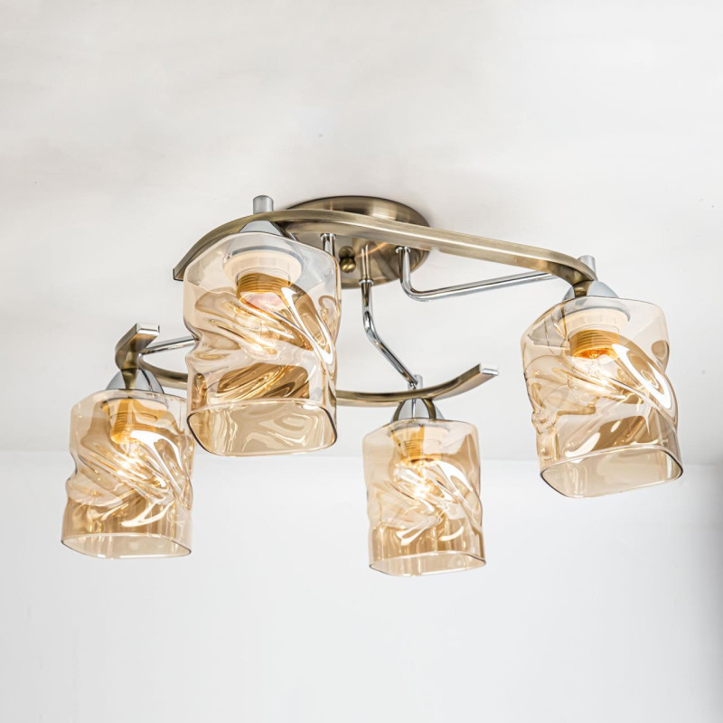 Потолочная люстра Citilux Плутон CL170142, бронза