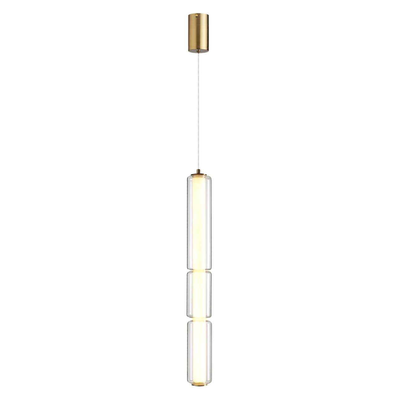 Подвесной светильник 68*8*150 см, 1 LED*19W, 3000 К, Odeon Light Fau, античная бронза 6688/19L