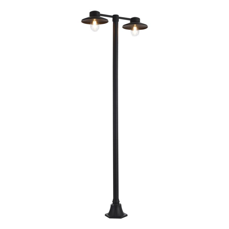 Садово-парковый светильник 81,5*29,2*218,5 см, 2*E27*60W, ST-Luce BASKO SL9542.705.02, серый