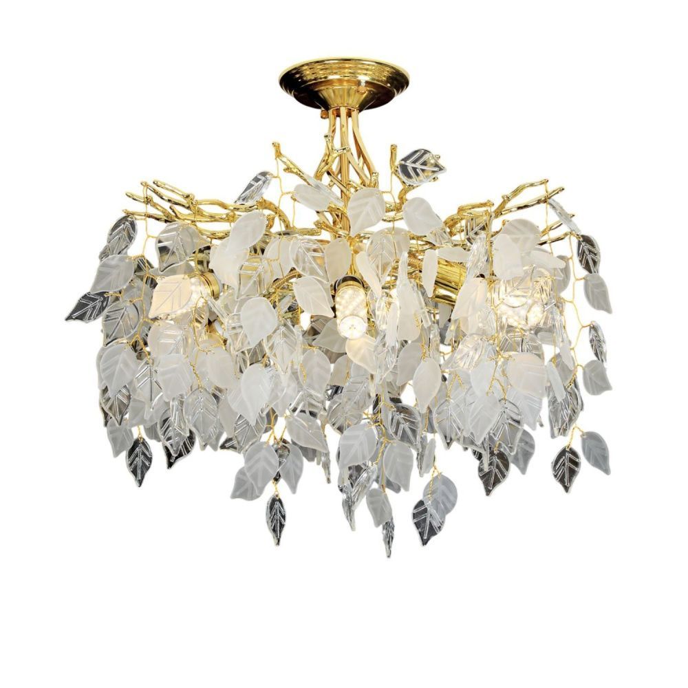 Люстра 46*46*34 см, 6*E14 Gerhort G31340/6GD+WT+CL, Золото