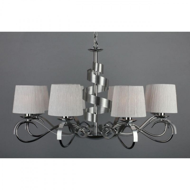 Подвесная люстра 85*60-120 см, 8*E14, 40W, Omnilux Omnilux 601 OML-60103-08, хром
