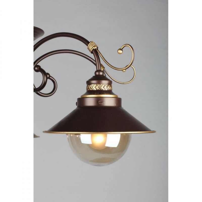 Люстра 75*75*35 см, 5*E27, 60W, Omnilux Omnilux 504 OML-50407-05, коричневый