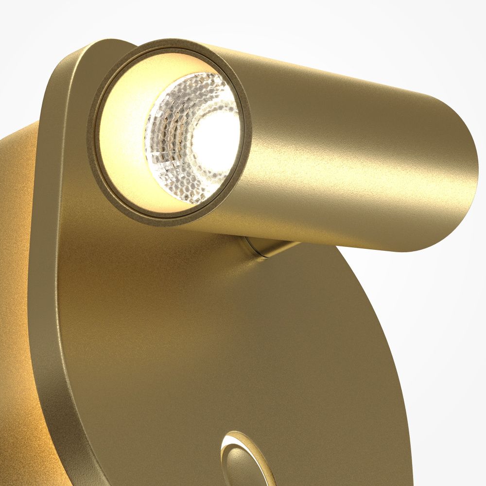Бра  C175WL-9W-2.7-4K-MG 10,5*10,5*-6,4 см, *LED*9W, K, Maytoni technical Ego C175WL-9W-2.7-4K-MG, Матовое Золото