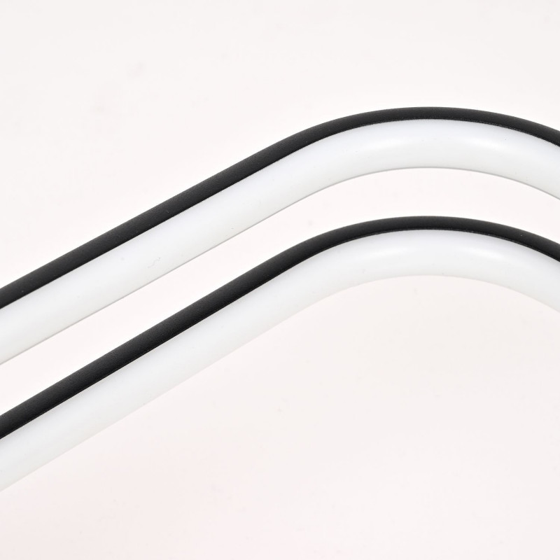 Потолочный светильник Favourite Cosmical 4070-4U, L600*W600*H210, потолочный светильник черного цвета в  сочетании с золотыми поворотными спотами на каркасе, встроенные ленты LED по периметру. Пульт управления цветом