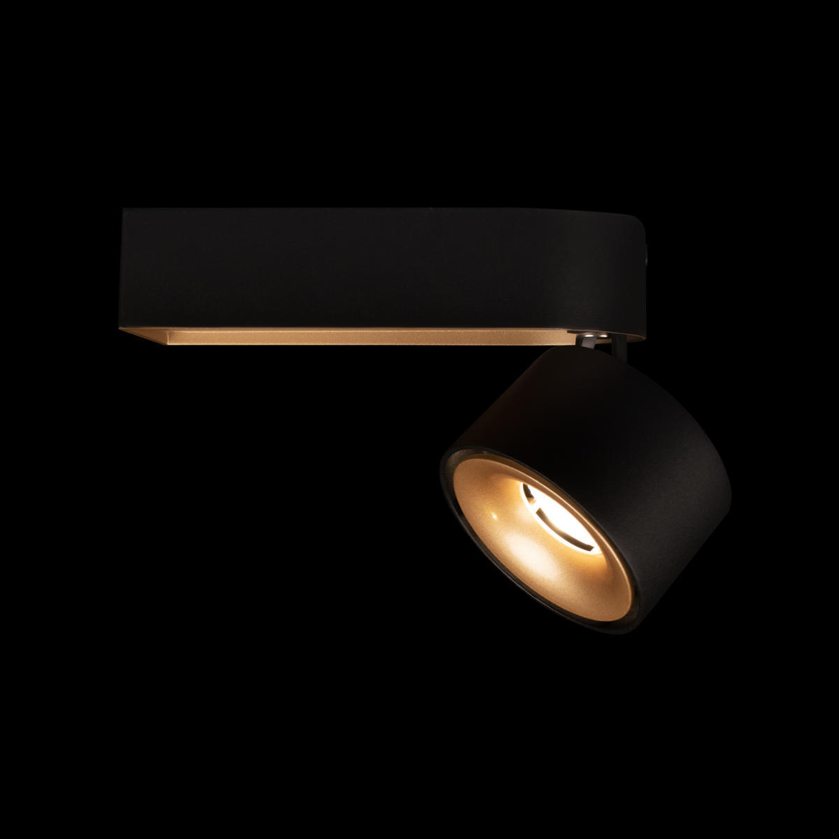 Накладной светильник 15*7*8,5 см, 1*LED*12W 4000K LOFT IT Knof 10324/A Gold Black черный, золото