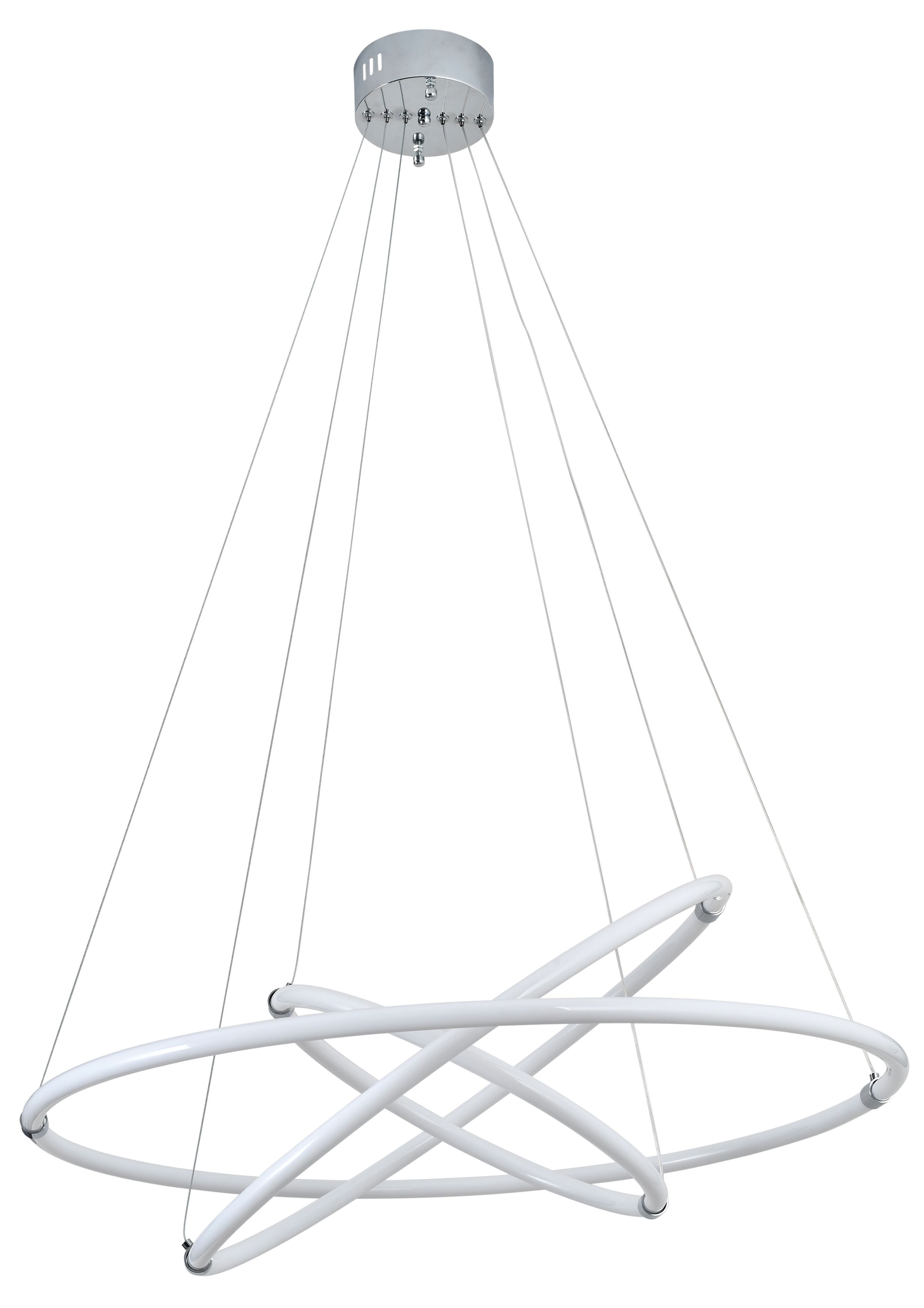 Светильник подвесной 80/60/40 см, LED 174W 4000K хром Zortes Blasy ZRS.57793.174