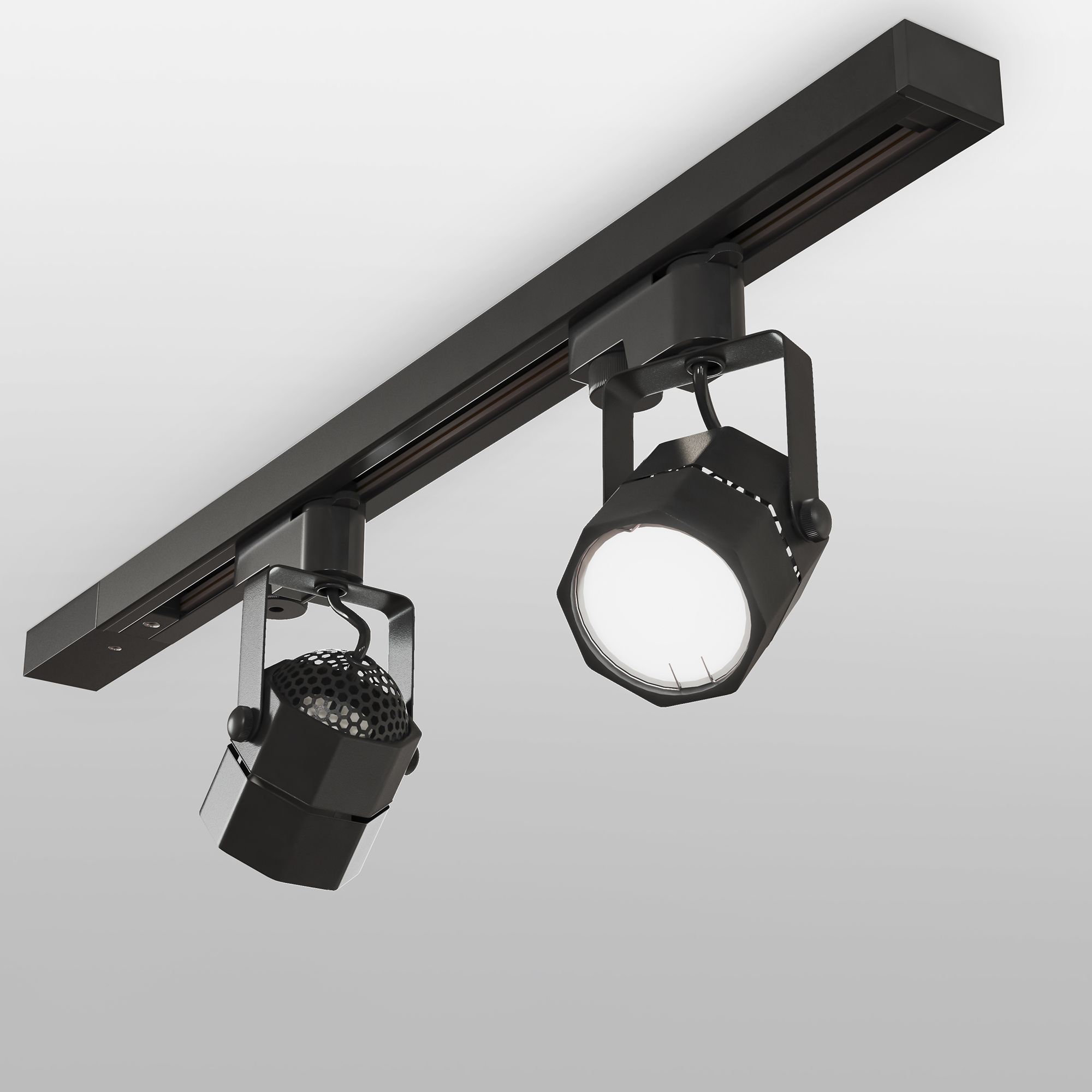 Трековый светильник для однофазного шинопровода Robi GU10 Черный MRL 1004 Elektrostandard
