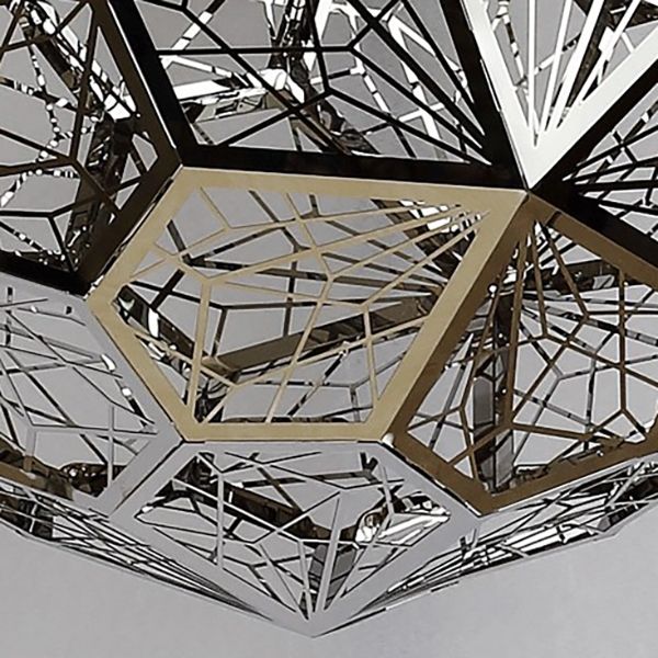 Люстра Etch Web Gold 67*67*67 см, 1*E27*60W, ImperiumLoft 40.019, Золотистый