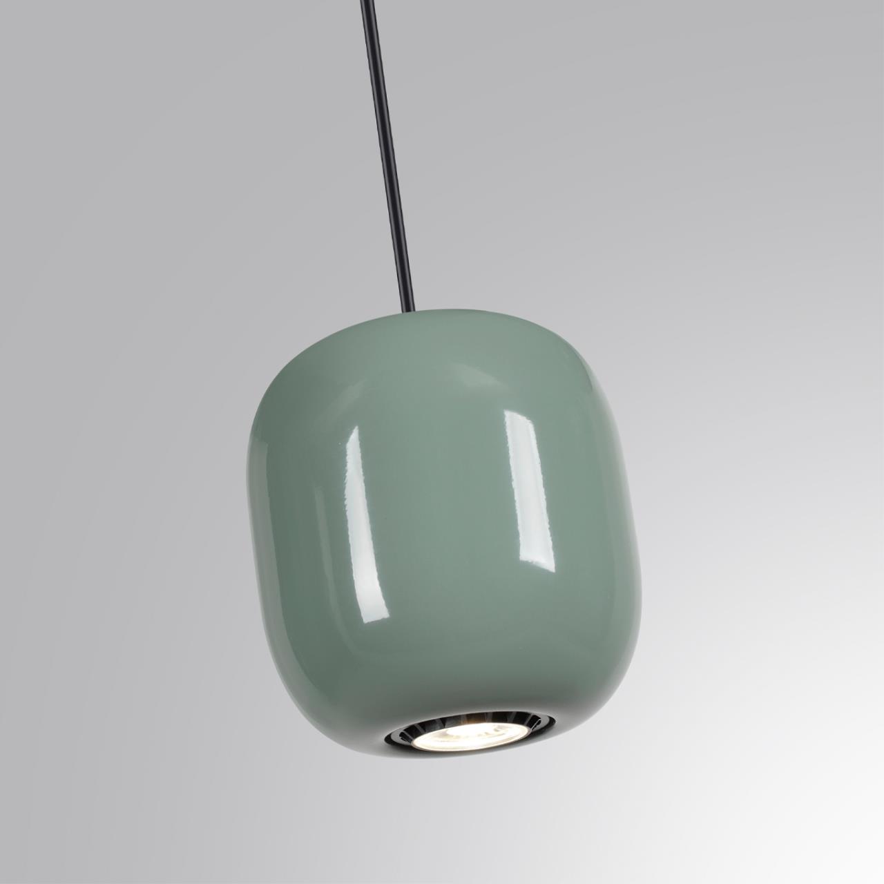 Подвес 12*12*120 см, 1 GU10*4W, Odeon Light Ovali, черный 5053/1C