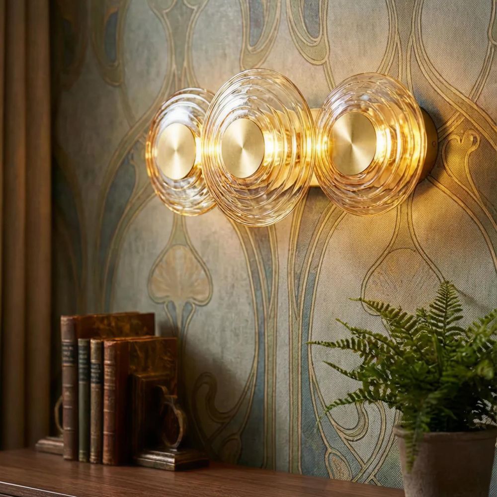 Светильник 35 см, 18W, 3000K, Citilux JANTAR CL240333, латунь