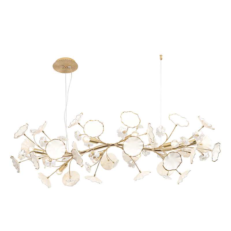 Светильник 110 см, Crystal Lux MARGO SP10, золото