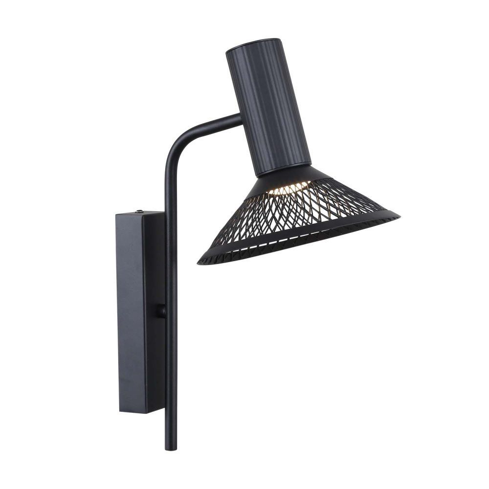 Бра 18*37 см, 1*LED, 6W, 3000K, F-Promo Metrics 4623-1W, черный матовый