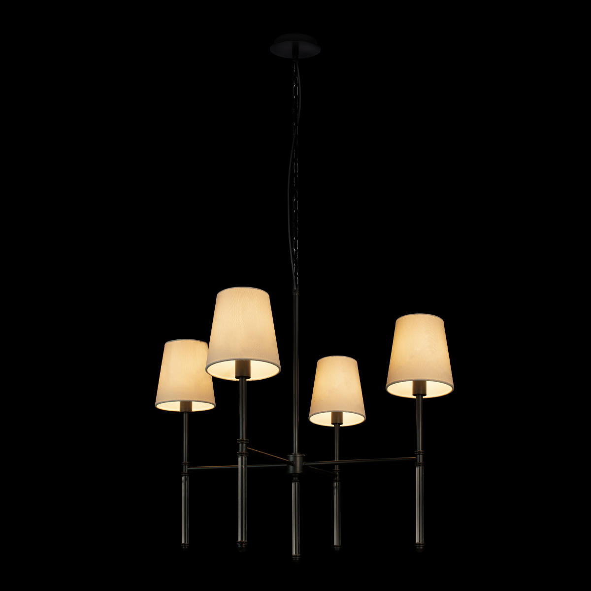 Подвесной светильник 69*69*73/225 см, 4*E14 LOFT IT Cosy 10308 Black черный