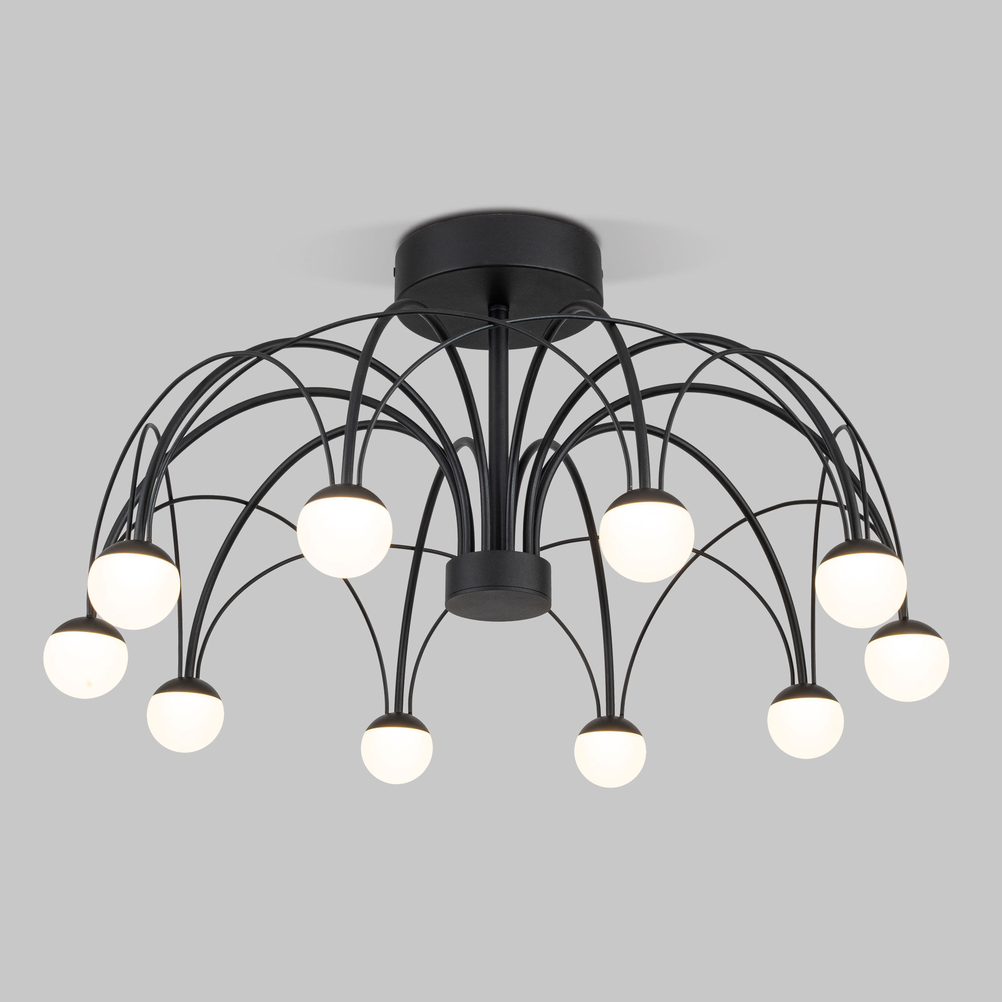 Светильник 65*65*35 см, LED*35W, 4000K, Eurosvet Ragno 90035/10, черный, a069307