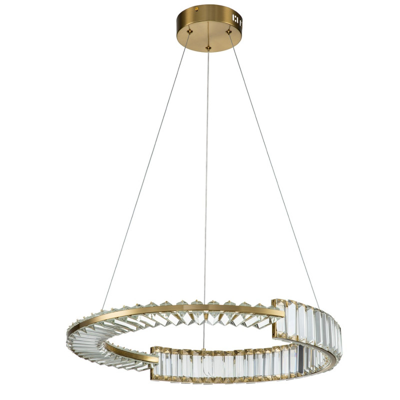 Подвесной светильник 560*560*106/1200 мм, 1*LED 36W 4000KK бронза Indigo Frizzante V000041L, 12015/1PL Brass
