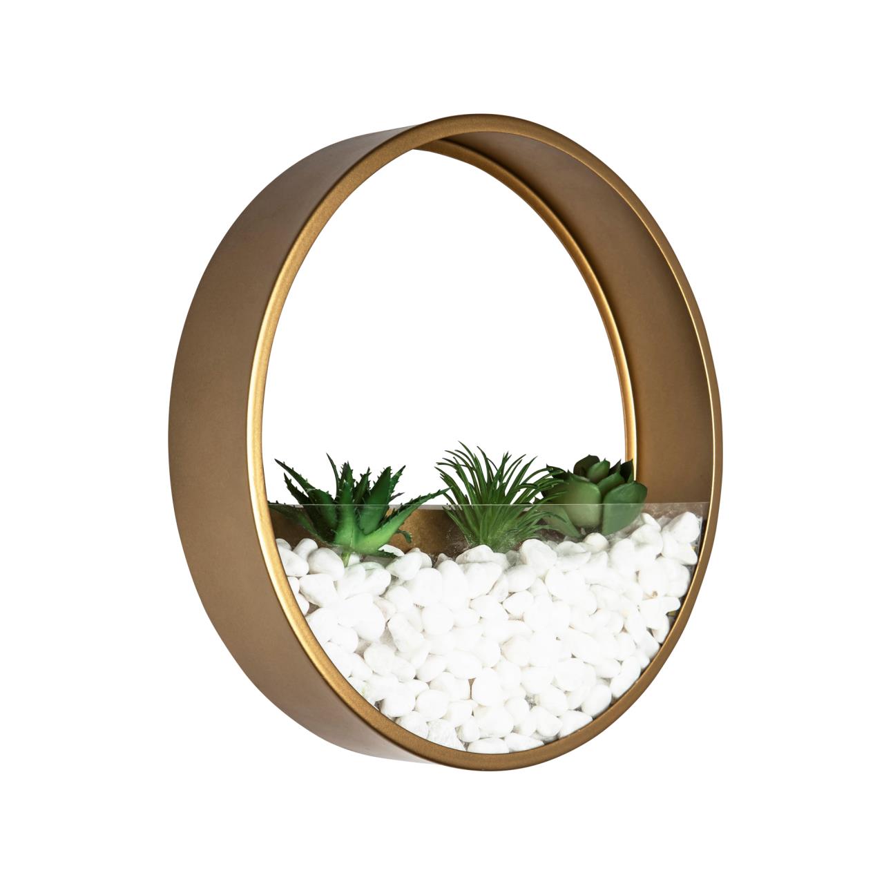 Бра 25*8*25 см, LED 17W, 3000 / 6000K, Золото LED4U L7396-250 GD