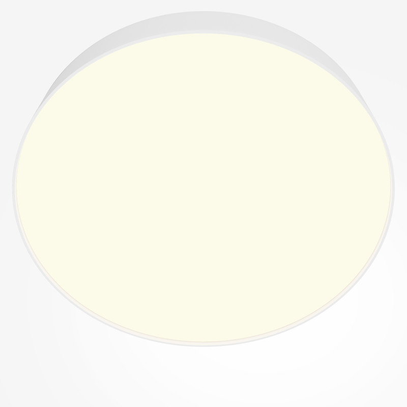 Накладной светильник 40*40*6 см, LED, 45W, 3000К, Maytoni Technical Zon C032CL-45W3K-RD-W белый