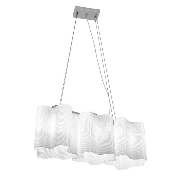 Люстра подвесная Lightstar 802131 Хром/Белый полосатый