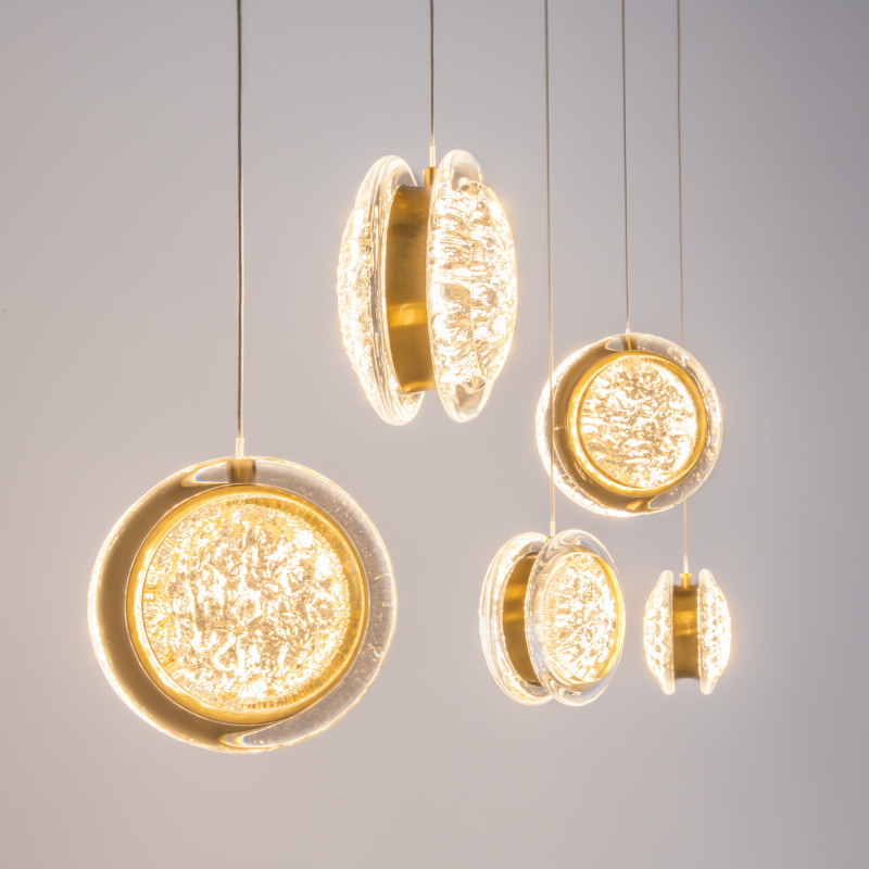 Каскадная люстра 110,5*15,6*317 см, LED, 3000К, Maytoni Pharao MOD361PL-L33BS3K латунный