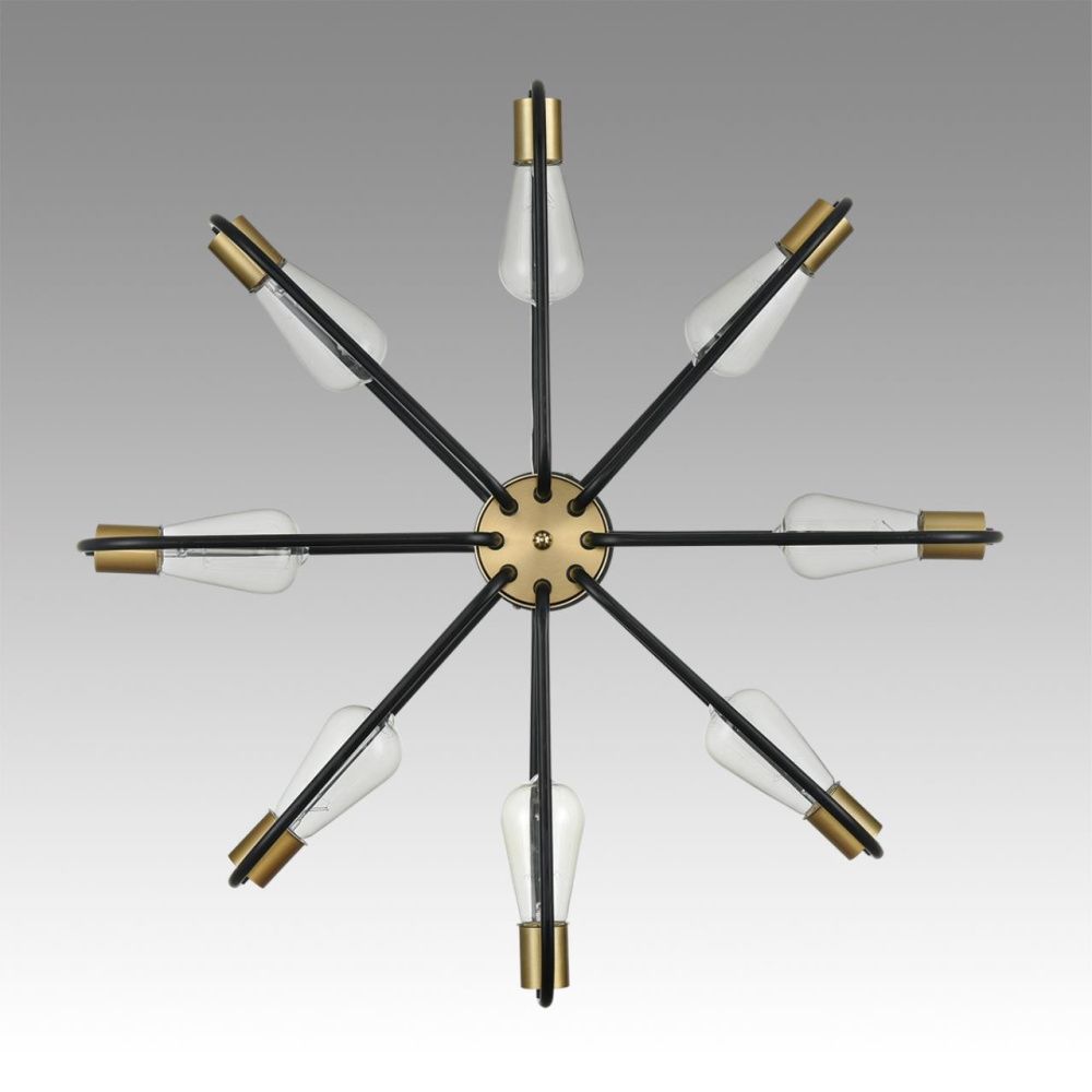 Люстра потолочная *68*-38 см, 8*E27*60W, Lumion ALMIRA 8058/8C, черный, медь