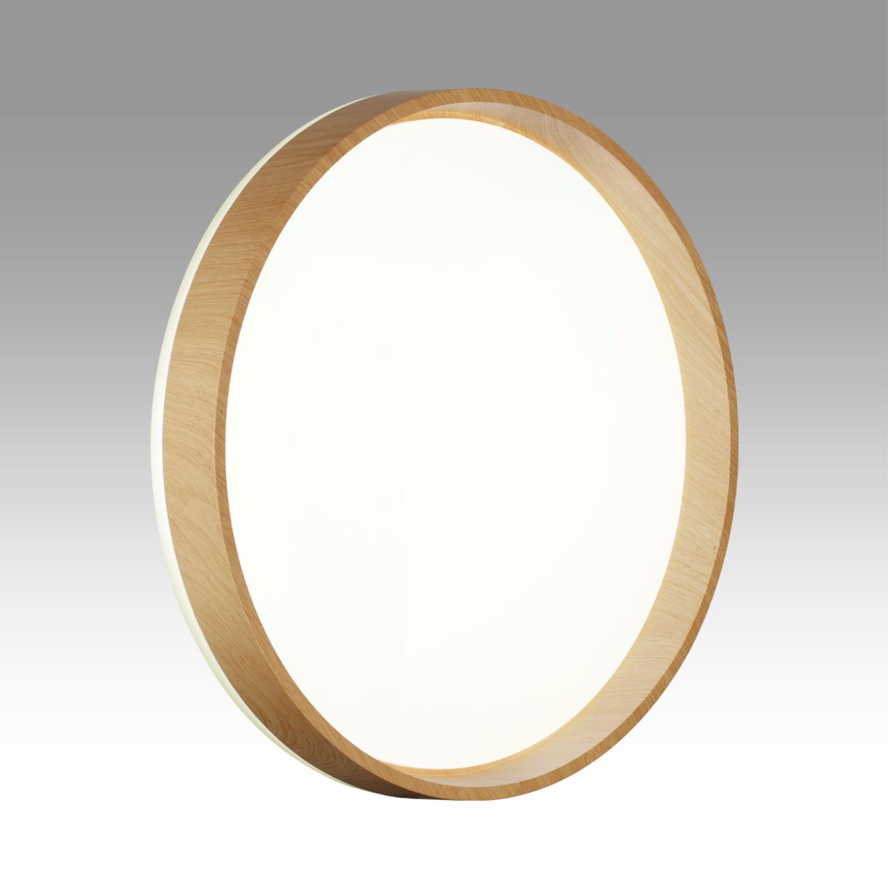 Cветильник 39*7,8 см, LED 48W, 4000 К, IP43, белый/коричневый, пластик Sonex Gari Wood, 7684/DL