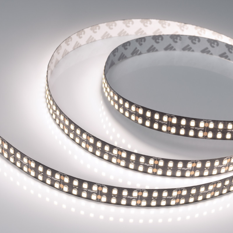 Светодиодная лента RT-5000-2835-320 24V White6000 (BLACK 15mm, 24W/m, IP20) (Arlight, -) 032606