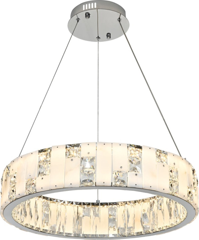 Подвесная люстра 60*150 см,  LED, 60W, 3000-6000K, Stilfort Cerruti 4015/09/06P хром