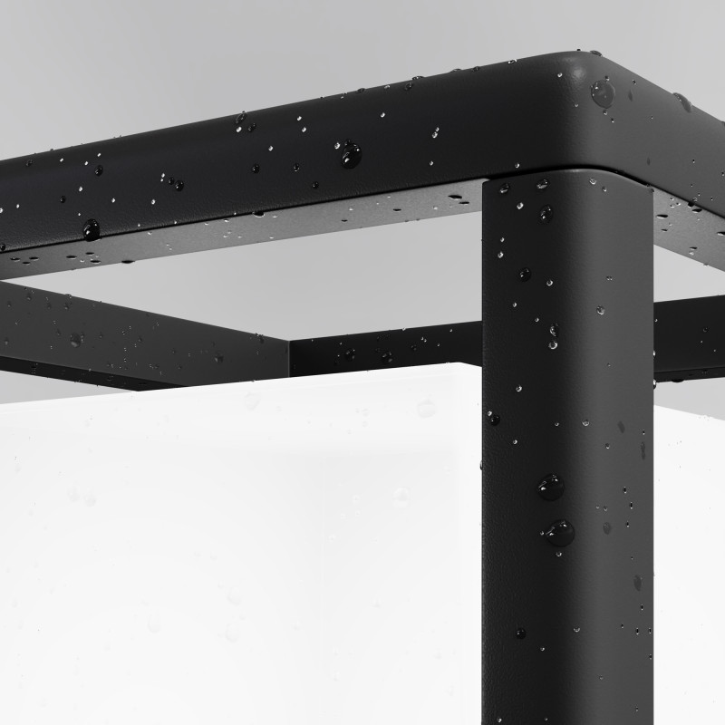 Садово-парковый светильник 17*17*21 см, 1*E27, 15W, Maytoni Trim O455FL-01GF1 серый