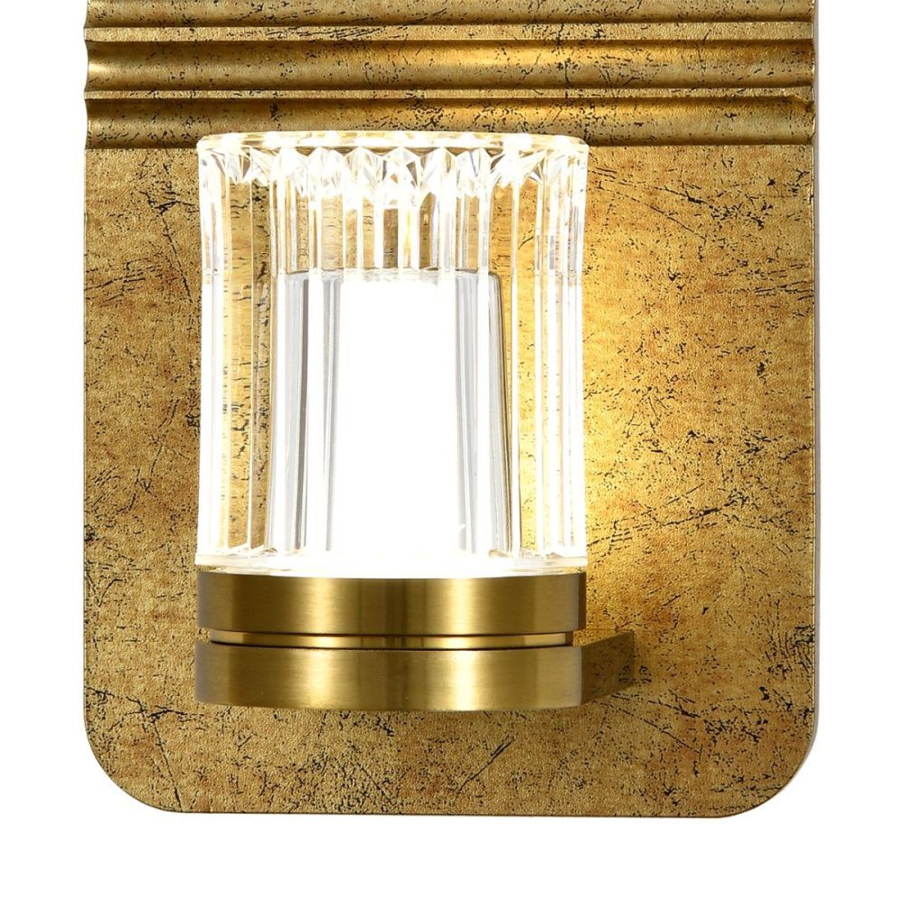 Настенный светильник 15 см, 6W, 4000K, Indigo Rilievo 14032/A/1W Gold V000197L, золото