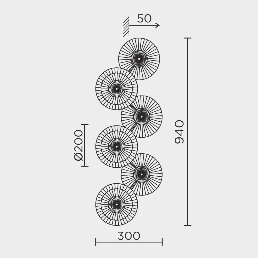 Настенный светильник 32*70*5 см 18W 3000-6000K MODESTYLE MS.1501.06 золото