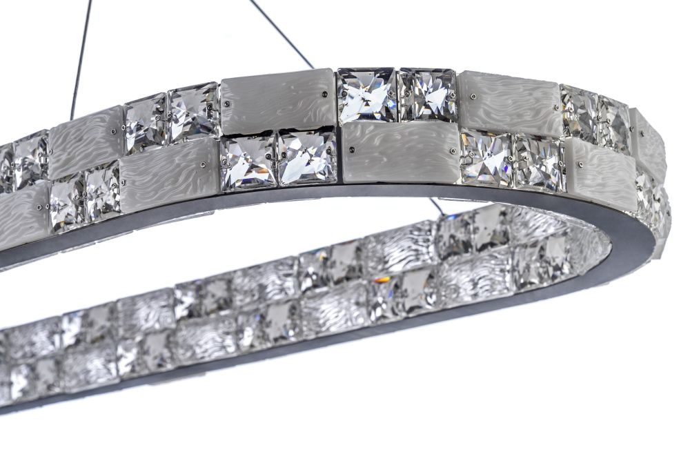 Люстра подвесная *100* см, Led лента*LED*96W, 3300/4200/6500K, Dio D`arte Erbusco Erbusco L 1.5.100x35.100 N, Никель