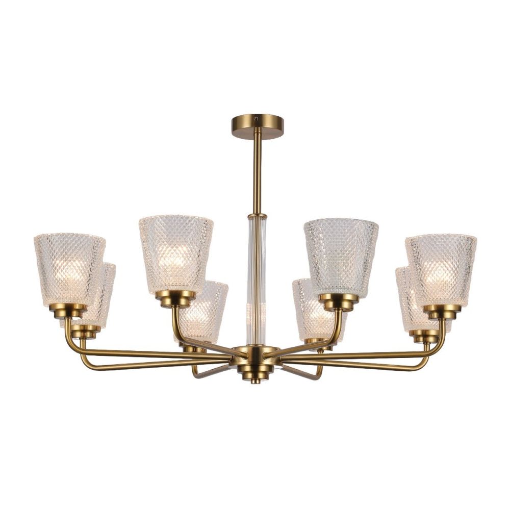 Люстра 84*84*49 см, 8*E14 Gerhort G11060/8COP CL, Медь