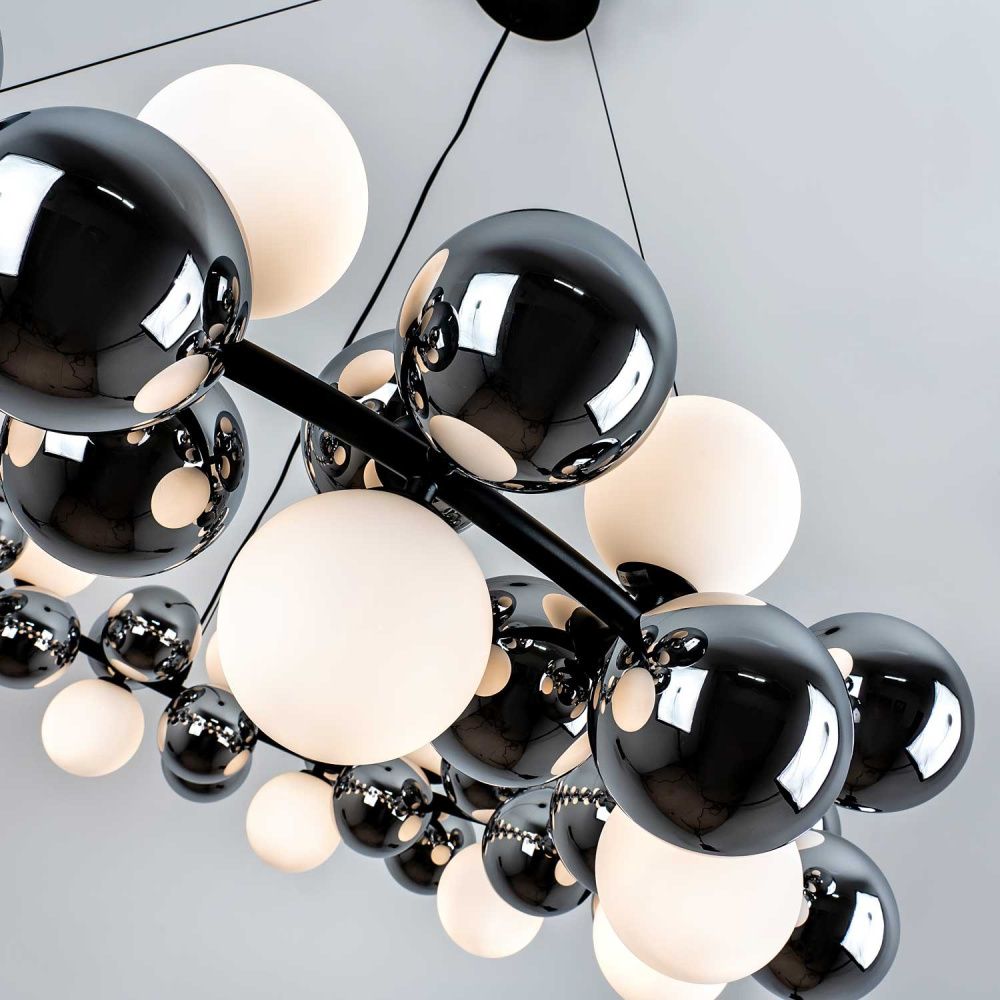 Подвесной светильник 100x23xсм, G9, 20xG9Вт, , Modelux MS.8055.20 BK Черный