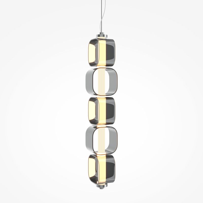 Подвесной светильник 12*12*382 см, LED*13W, 3000K, Maytoni Ritmo MOD381PL-L30CH3K, хром