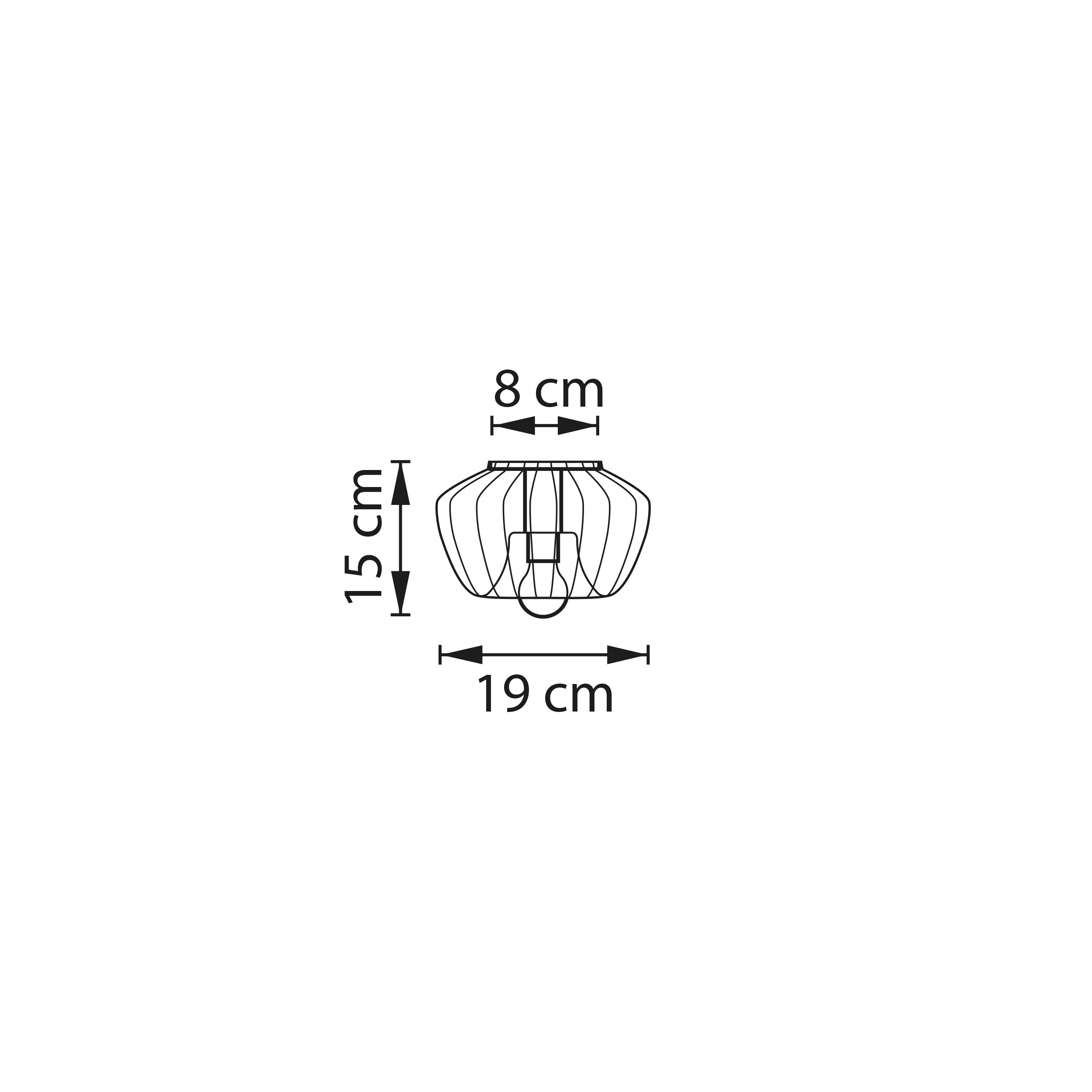 Люстра потолочная 19 см, 1*E14*6W Lightstar Celesta 809003 Хром