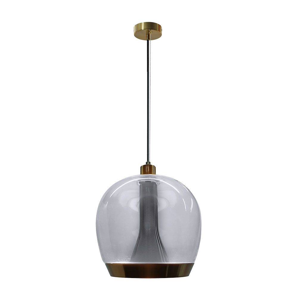 Подвесной светильник 20*24 см, 1*LED, 12W, 3000K Divinare Sonata 5740/17 SP-8, Латунь