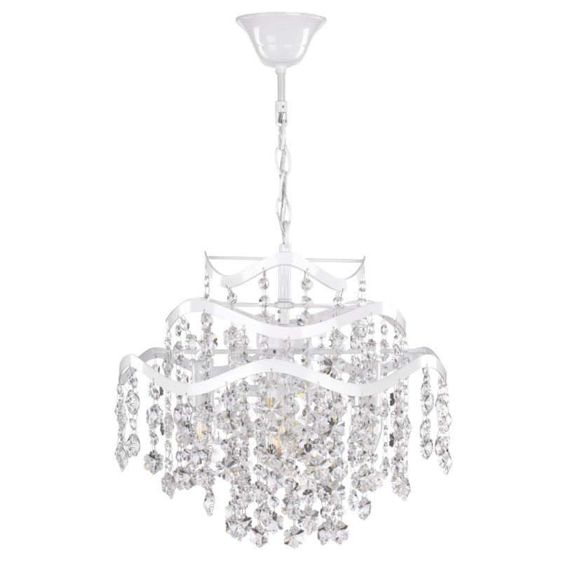 Подвесная люстра Freya Charlotte FR1001PL-04W, диаметр 41 см, белый