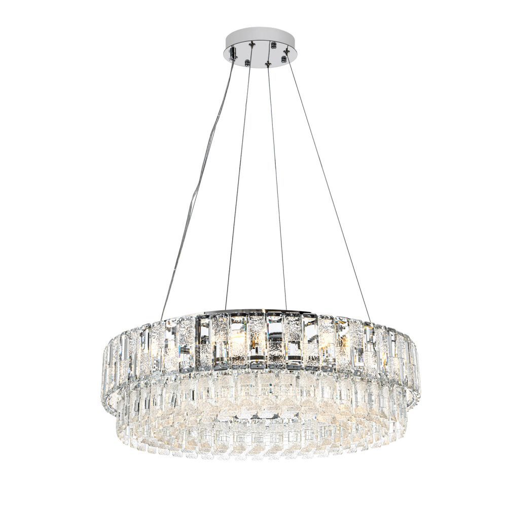 Люстра 60 см, 9*Е14*40W, 18 м2 Modelux  ML.7039.600 CR, Хром