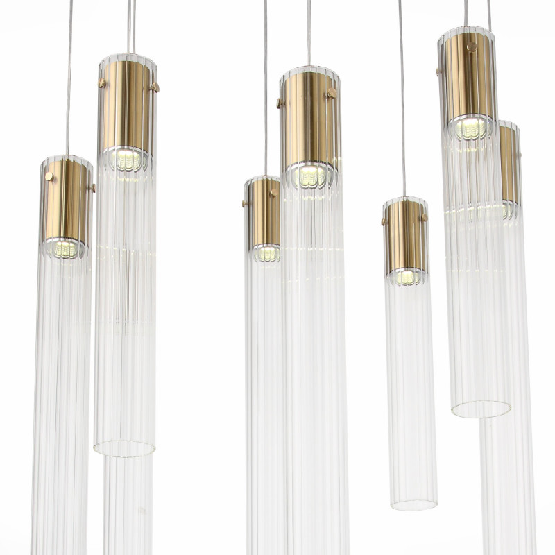 Люстра подвесная 60 см, 40W, 4000K ST LUCE TERNI SL1229.303.08 Латунь