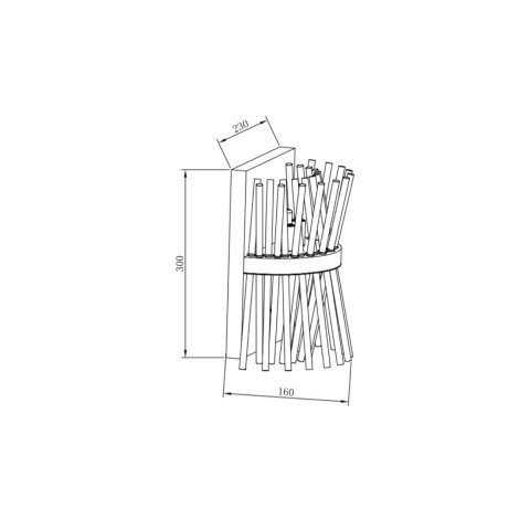 Бра 16*23*30 см, 3*G9 хром Vele Luce Emile VL3063W03