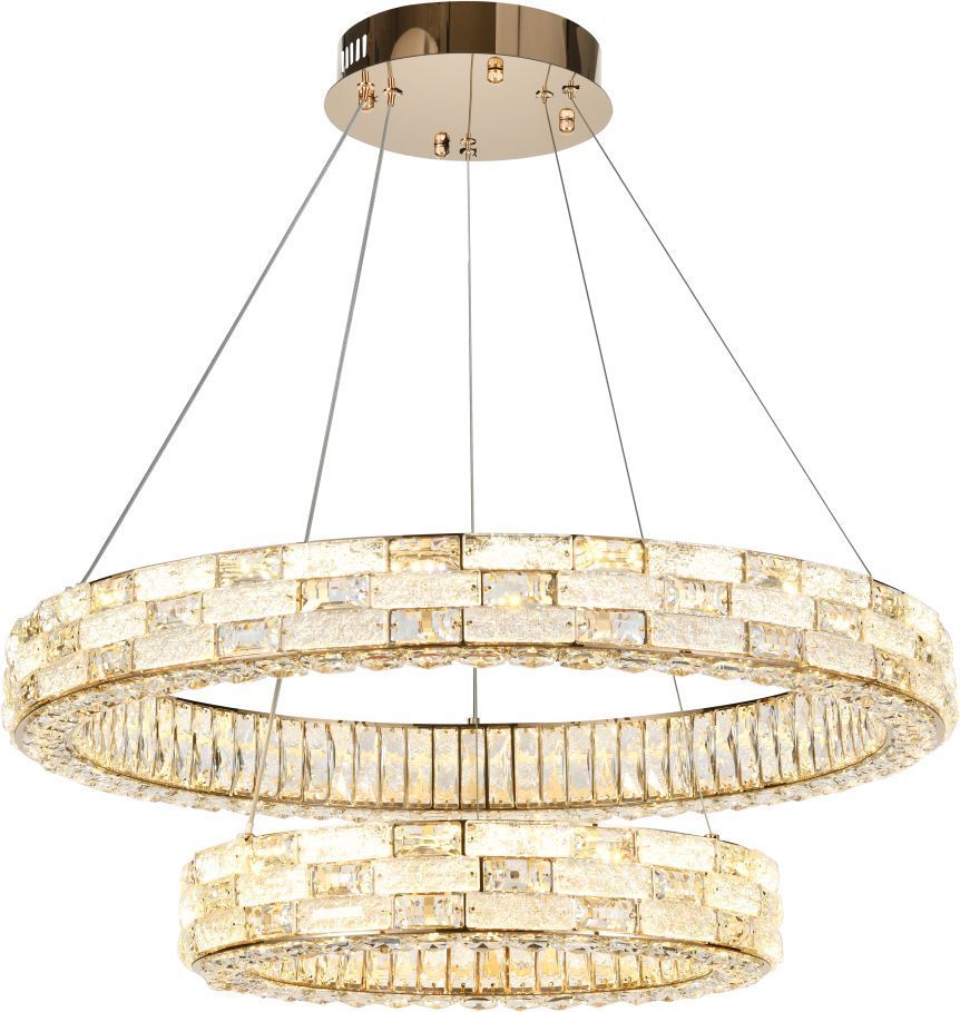 Подвесная люстра 80 см, 120W, 2800-6500K, Stilfort Gabbana 4014/03/02P, золото