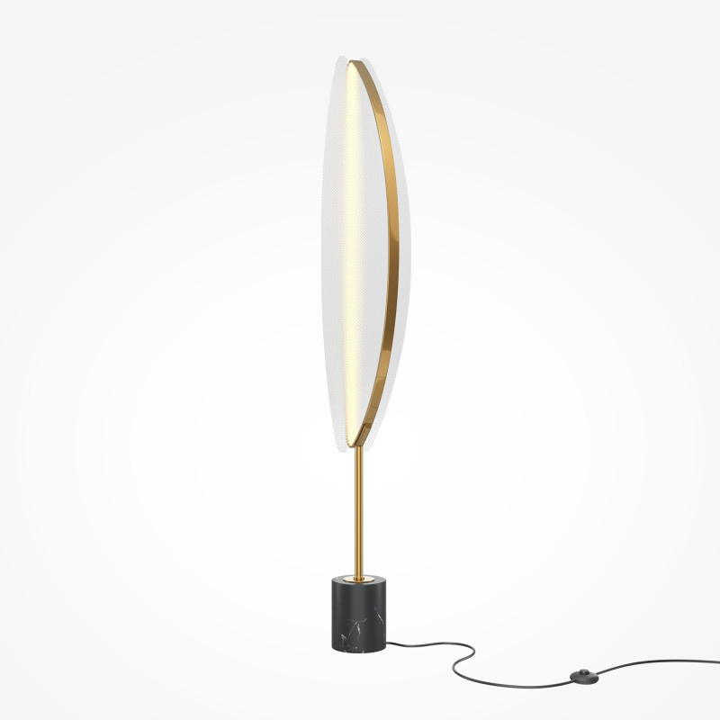 Торшер 33*25*158 см, LED, 33W, 3000К, Maytoni Breeze MOD281FL-L33BS3K латунный