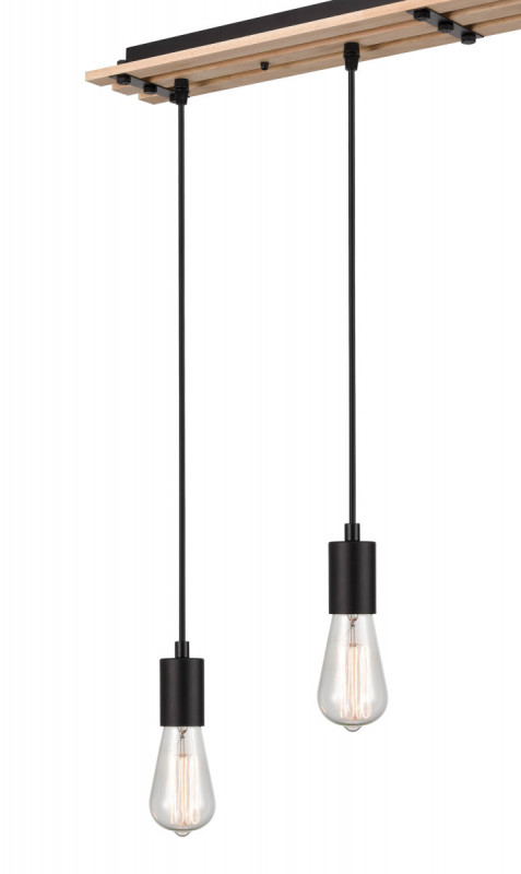 Подвесной светильник 11*76*133 см, 4*E27 черный, бежевый Vele Luce Tendenza VL6492P14