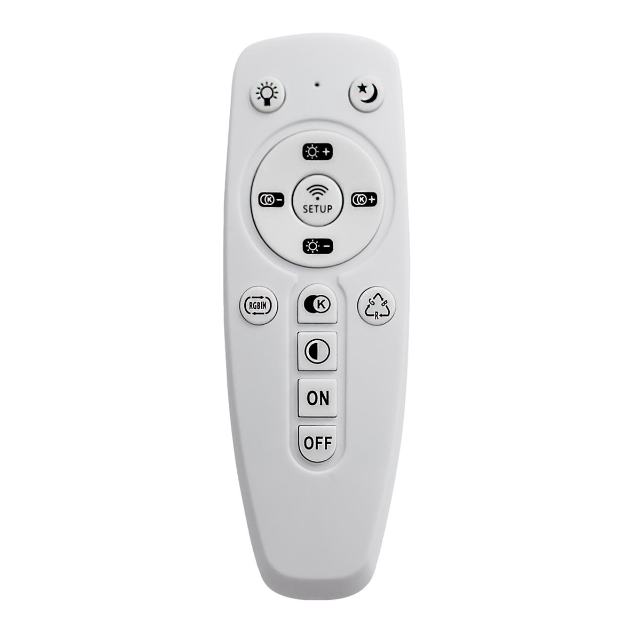 Cветильник 38,5*8 см, LED 48W, 3000-4200-6500 К, IP43, белый/черный, пластик Sonex Vaka, 3042/DL