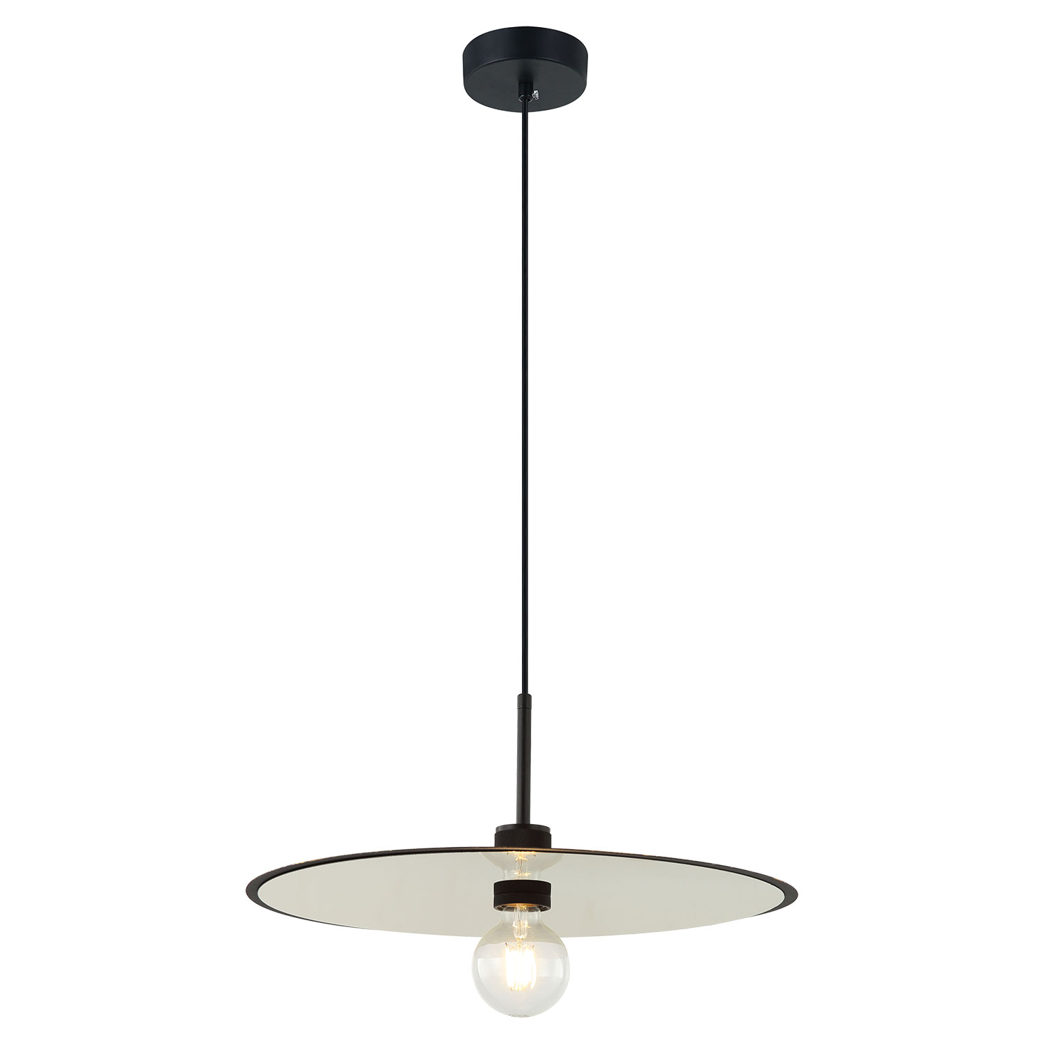 Подвесной светильник Lussole LSP-8489, 45*25 см, черный