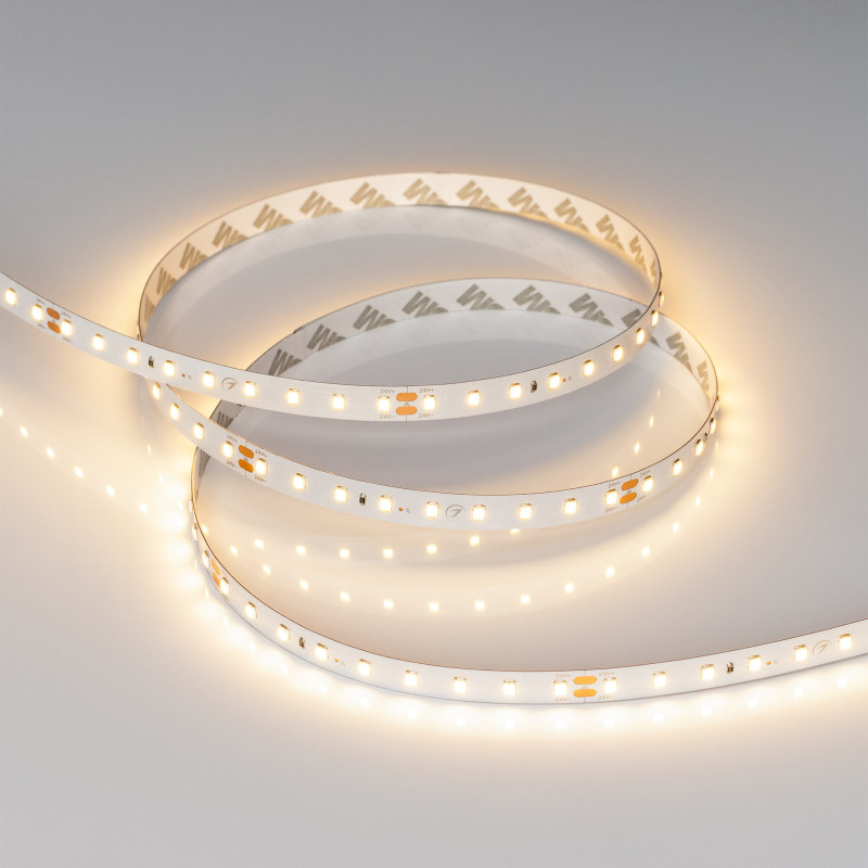 Лента RT-A90-10mm 24V Warm2700 (4.8 W/m, IP20, 2835, 5m) (Arlight, высок.эфф.200 лм/Вт) 038777. Цена указана за 5 метров. Продается кратно 5 метрам.