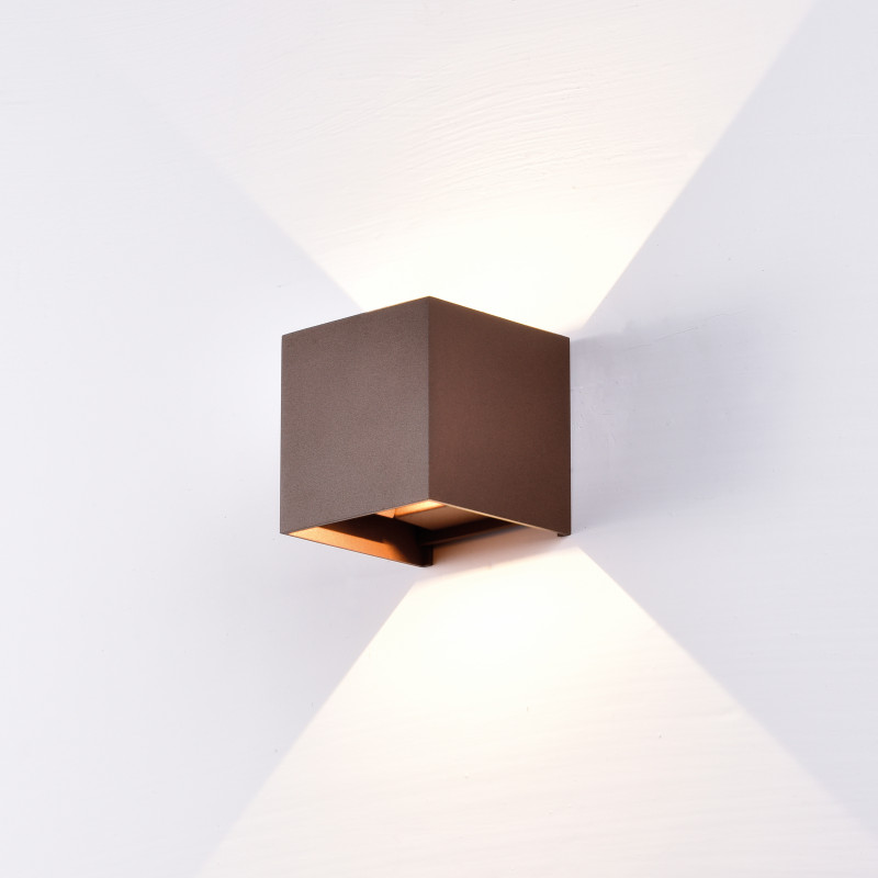 Бра 10*10*10 см, LED *  12W, 3000К Mantra Davos 6527, коричневый