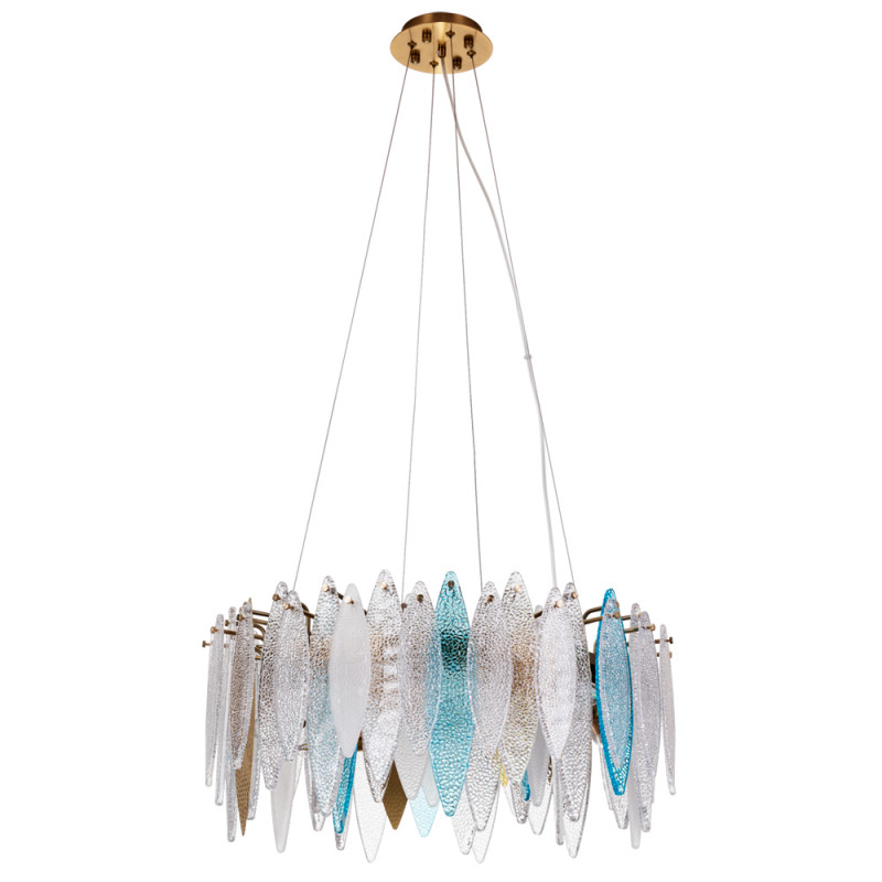 Подвесная люстра Divinare Amelie 6002/01 SP-8, диаметр 60 см, золото